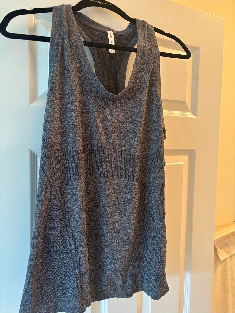Sleeveless Grey Racerback Tank Top